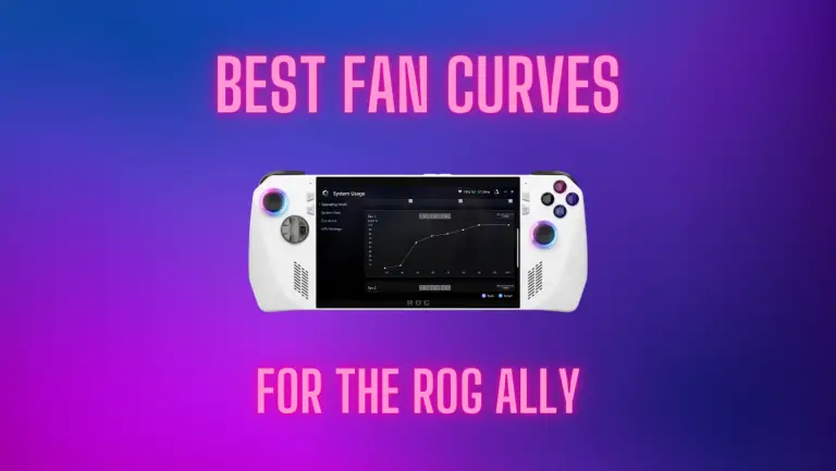 best fan curve power settings rog ally